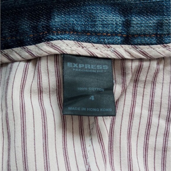 EXPRESS WOMEN'S BLUE JEANS SIZE 4 - Picture 7 of 7